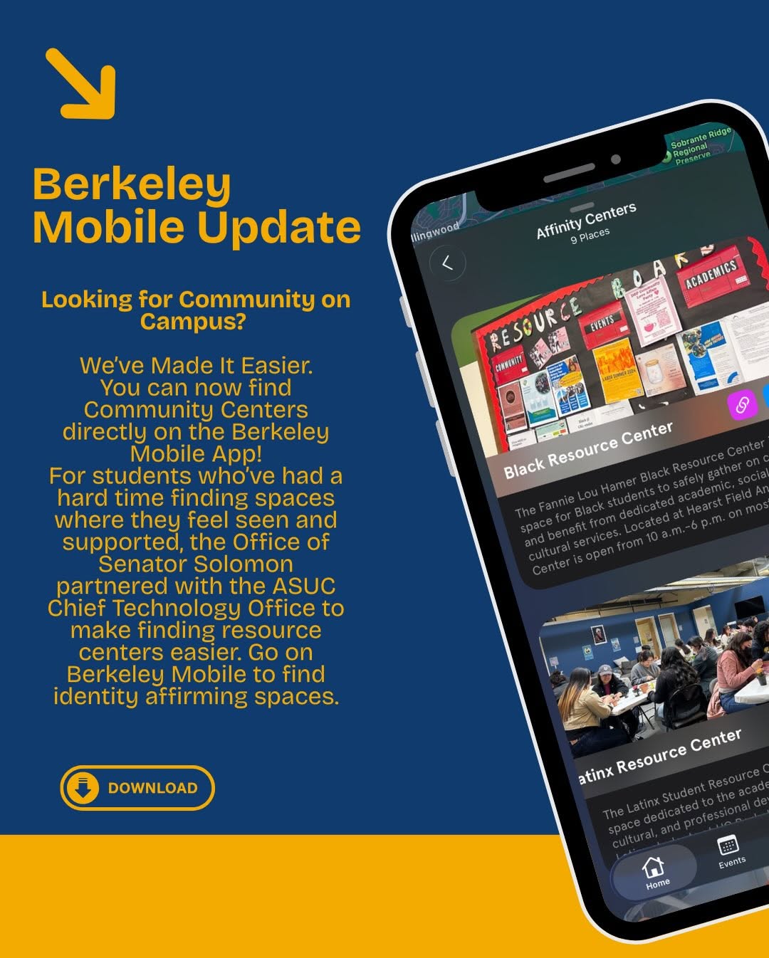 Berkeley Mobile update!! Finding community shouldn’t be difficult on campus so w