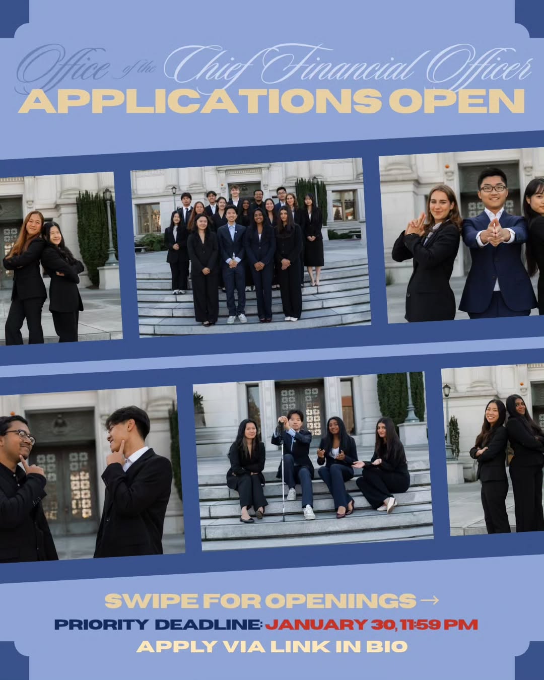 SPRING APPLICATIONS ARE OPEN FOR THE OCFO!!!

Interested in leveraging skills in