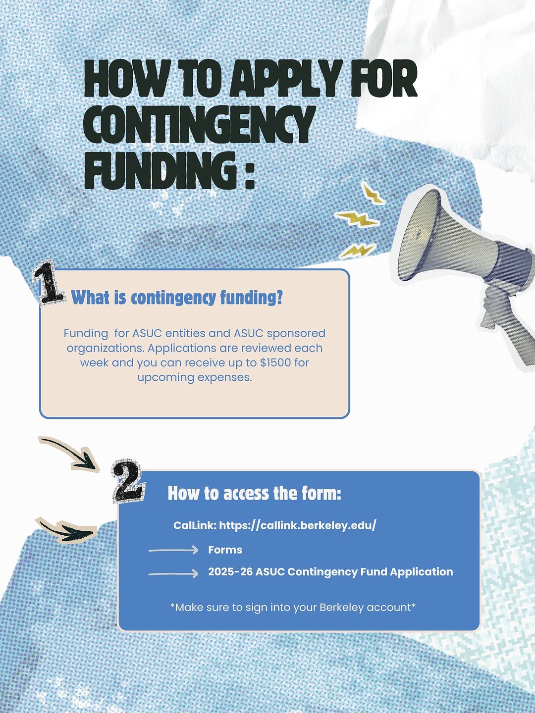 Looking for extra funds for your ASUC-sponsored organization? Learn how to apply