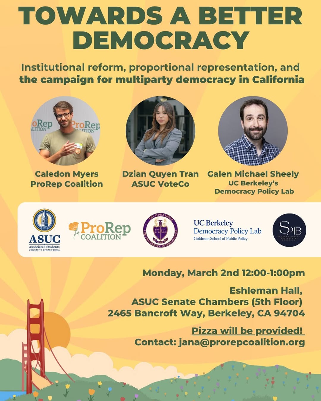 🙌Join us this Monday March 2nd in Eshleman Hall ASUC Senate chambers to learn a