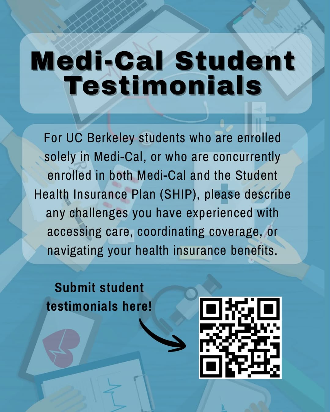 ✨ Berkeley Bears, we want to hear from you! ✨
Navigating health insurance should