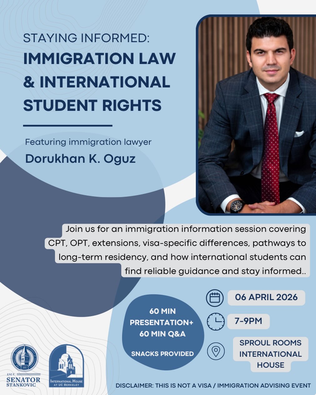 Join us for a conversation on immigration law and international student rights w