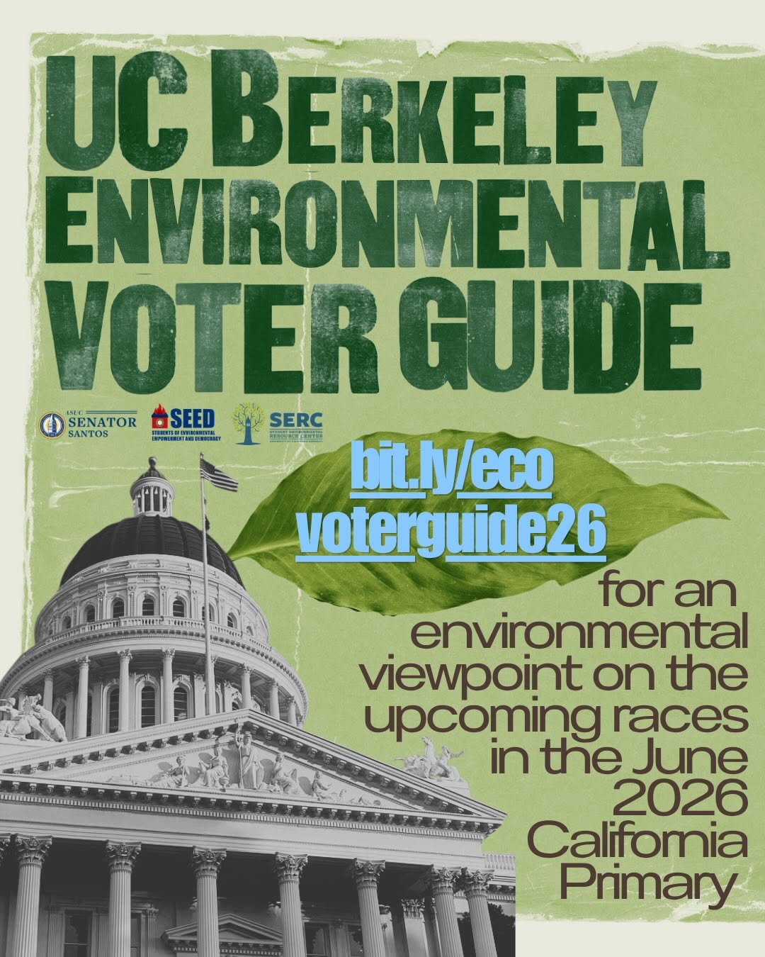 Hey Bears!🐻🌎🗳️We’re back with another Eco Voter Guide!

Every election season