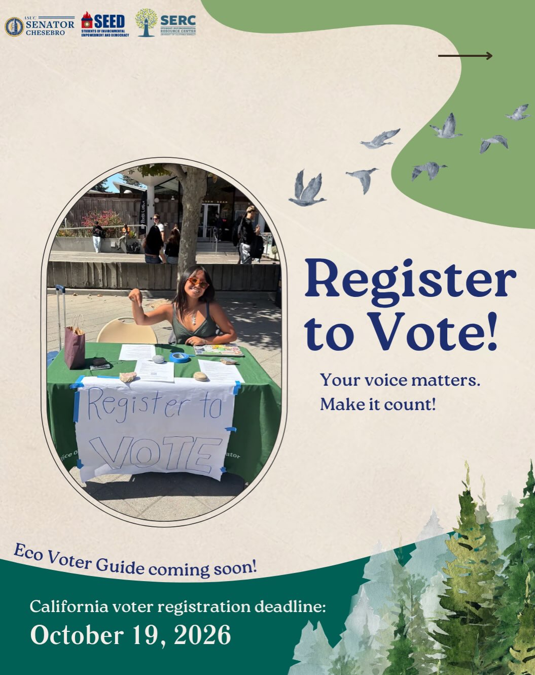 Your voice matters, make it count! 🌎🗳️

Couldn’t join us for National Voter Re