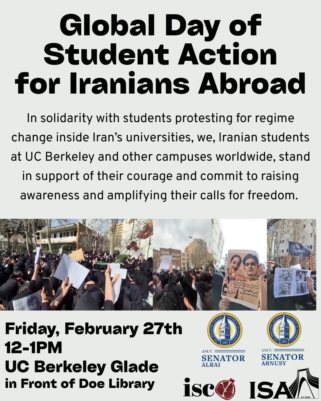 In solidarity with students in Iran who continue to courageously demand dignity 