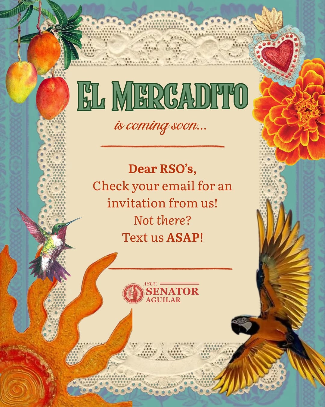 ¡Hola Comunidad! Our office is so excited for this semester’s Mercadito and we h