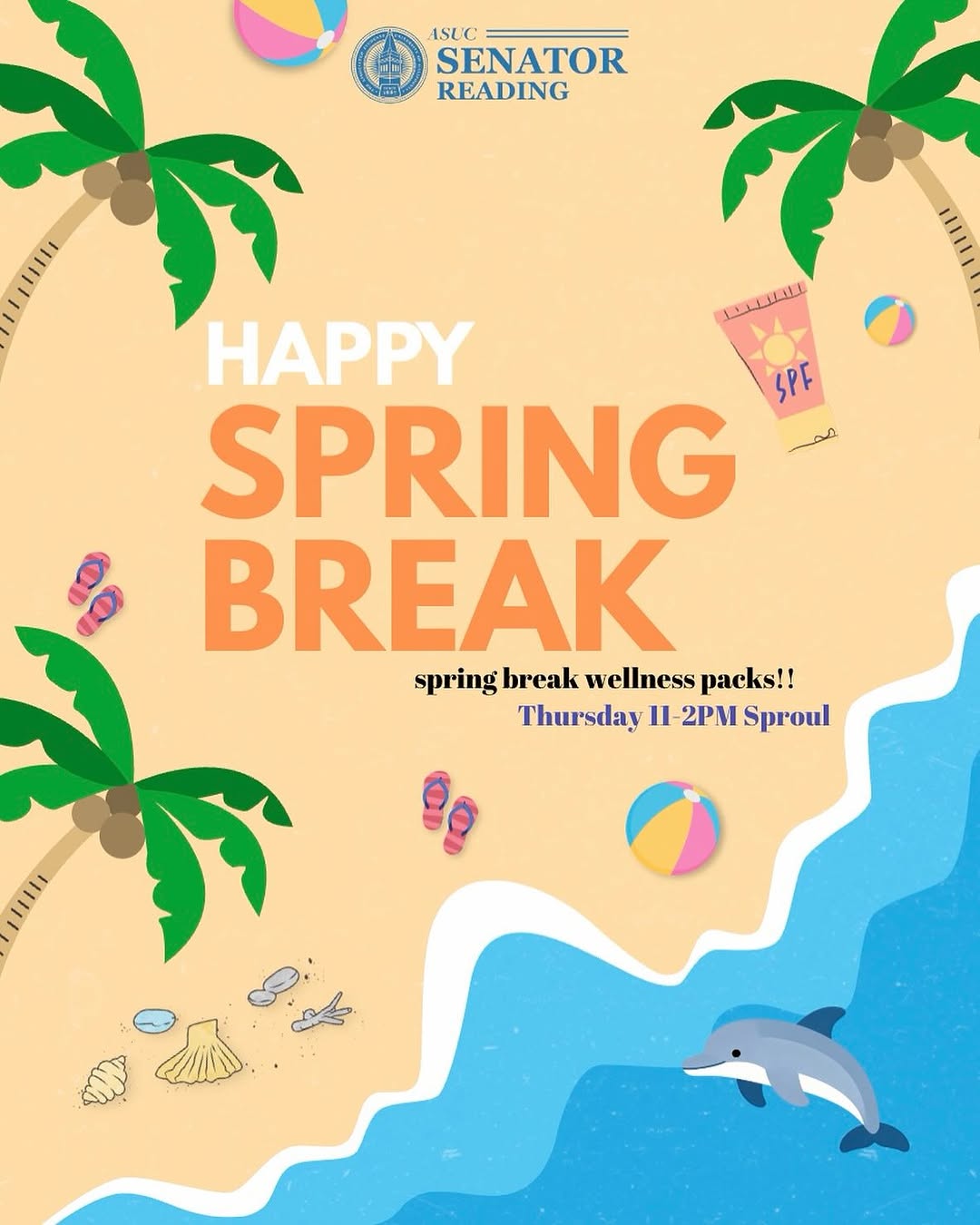 Bears, what are your plans for spring break?? stop by sproul tomorrow at 11am to