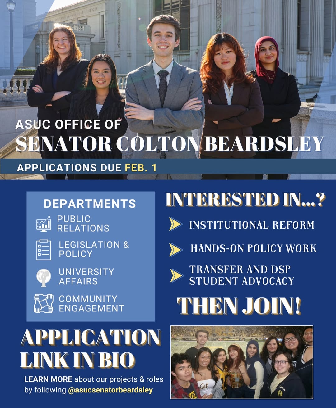 Are you interested in gaining experience in Berkeley’s student government? Well 