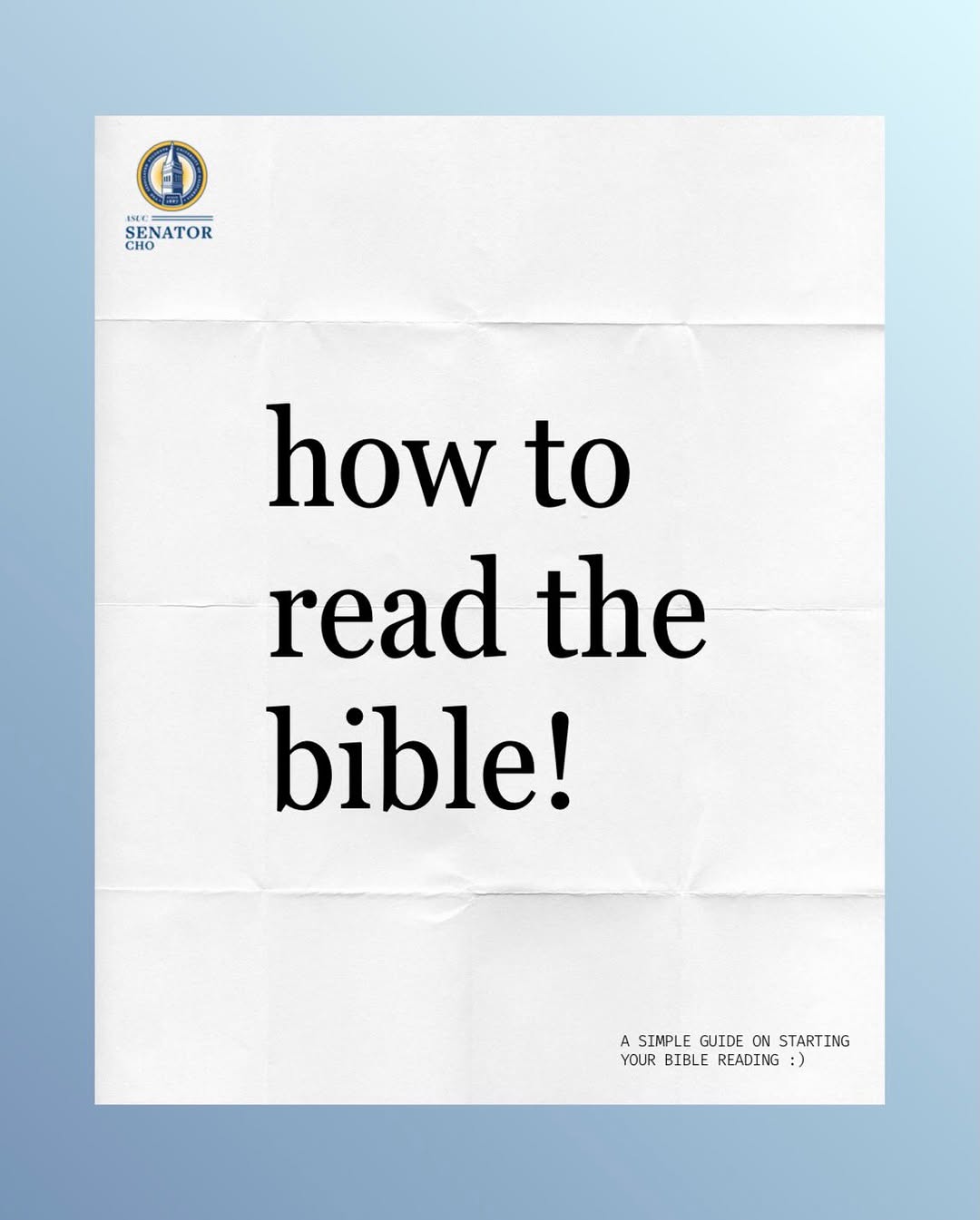 In case you missed our Bible Study last Saturday, here's a simple guide to 
