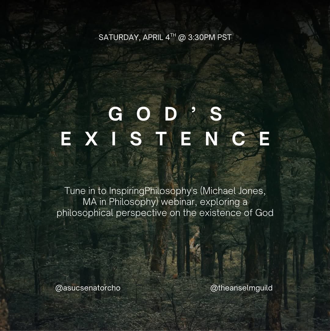 Join us as we explore God's existence from a philosophical perspective. All