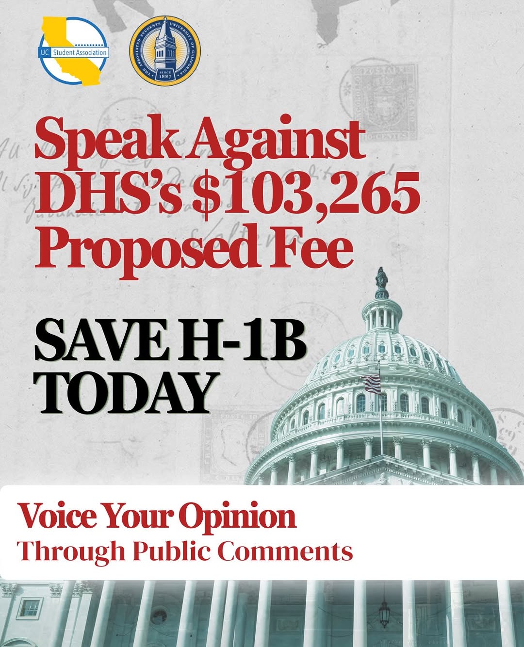 The Department of Homeland Security has proposed to impose a $103,265 fee to all