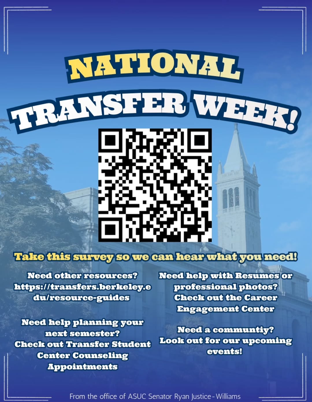 Need help? We want to hear it!

Career Engagement Center
https://career.berkeley