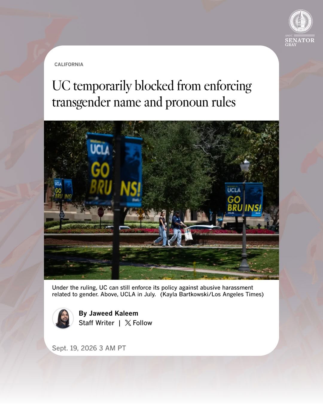 On Tuesday, 9/15, a federal judge made a ruling that temporarily restricts the U