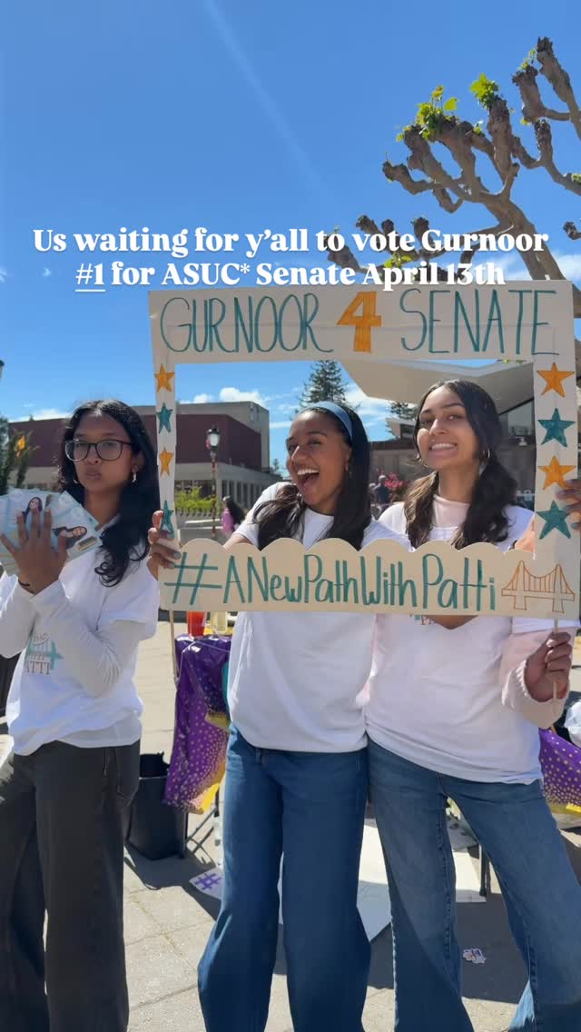 COME OUT AND VOTE GURNOOR #1 FOR ASUC* SENATE FROM THE 13TH-15TH!!! 🩵

#ANewPat