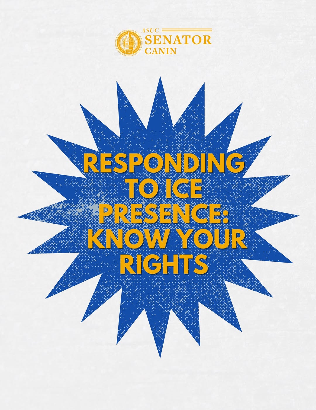 Sharing this Know Your Rights infographic as a resource developed by our advocac