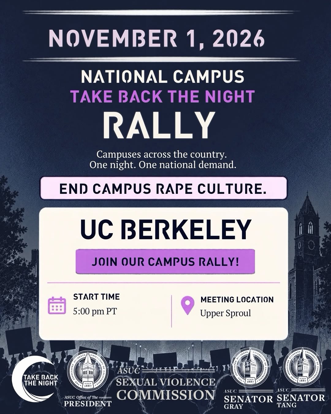 Campus Take Back the Night Rally