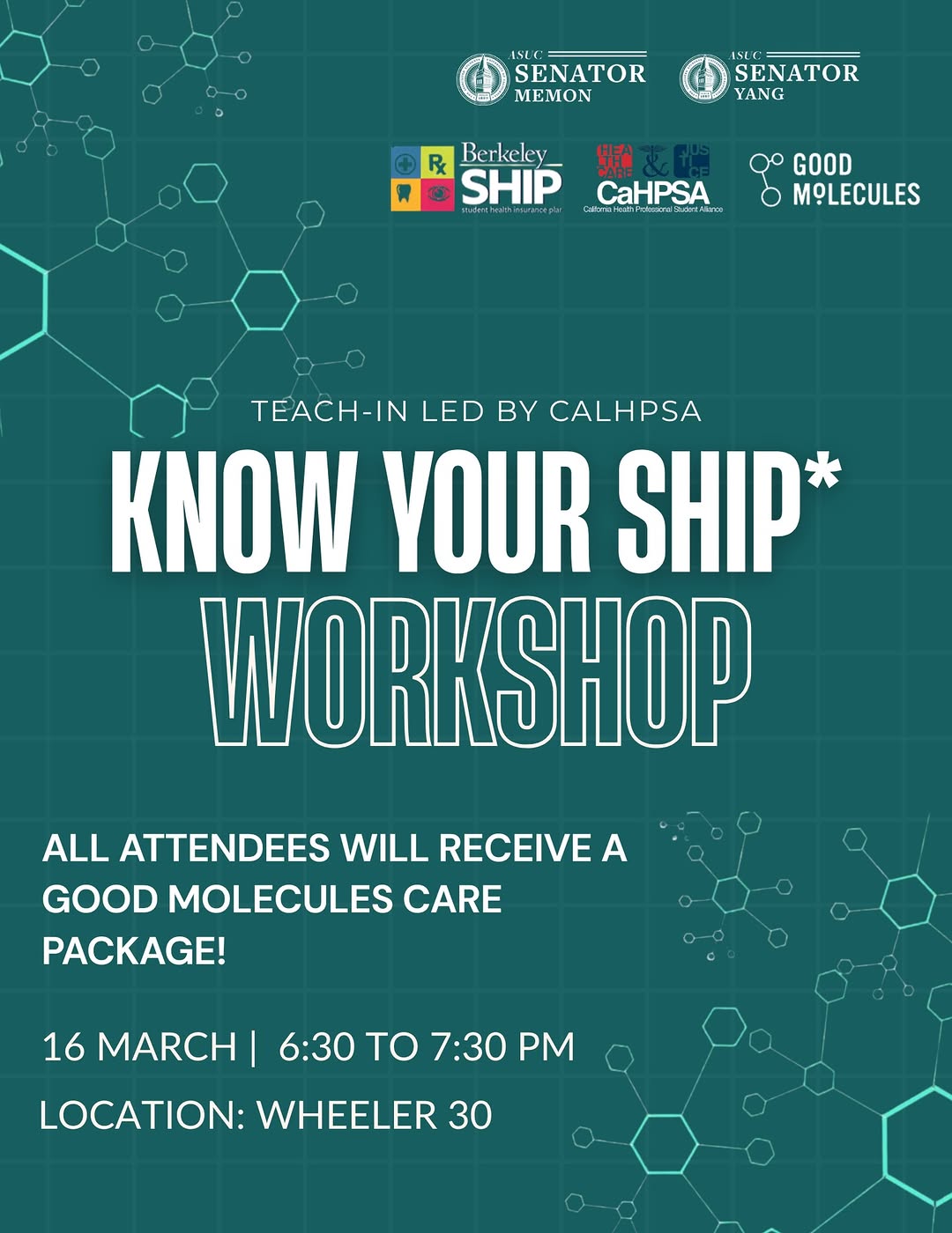We’re excited to host a SHIP teach-in event in collaboration with CaHPSA and Sen