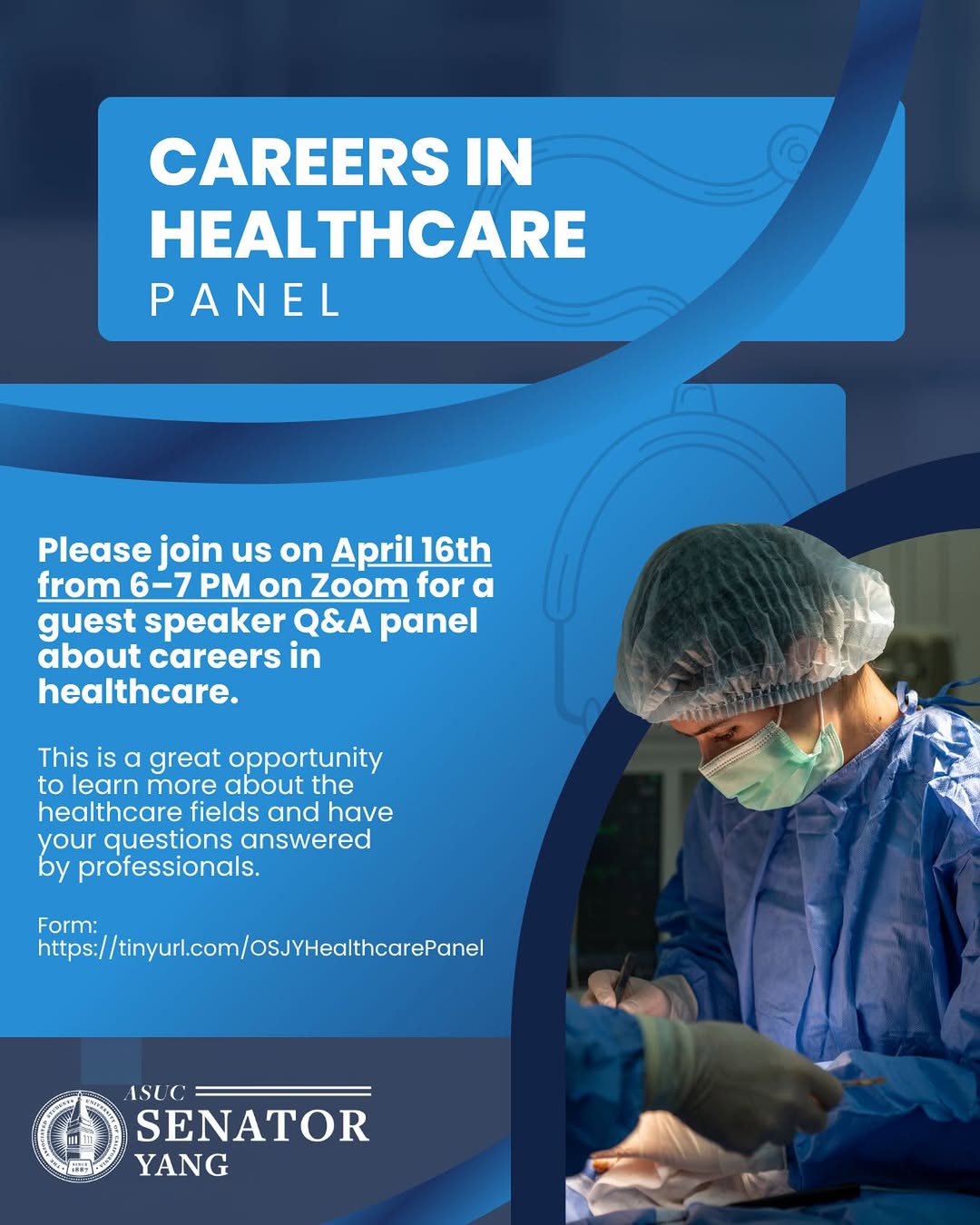 Please join us on March 18th from 6–7 PM on Zoom for a guest speaker Q&amp;A pan