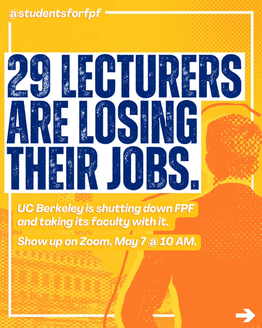 UC Berkeley has decided to shut down FPF. 29 lecturers will lose their Fall posi
