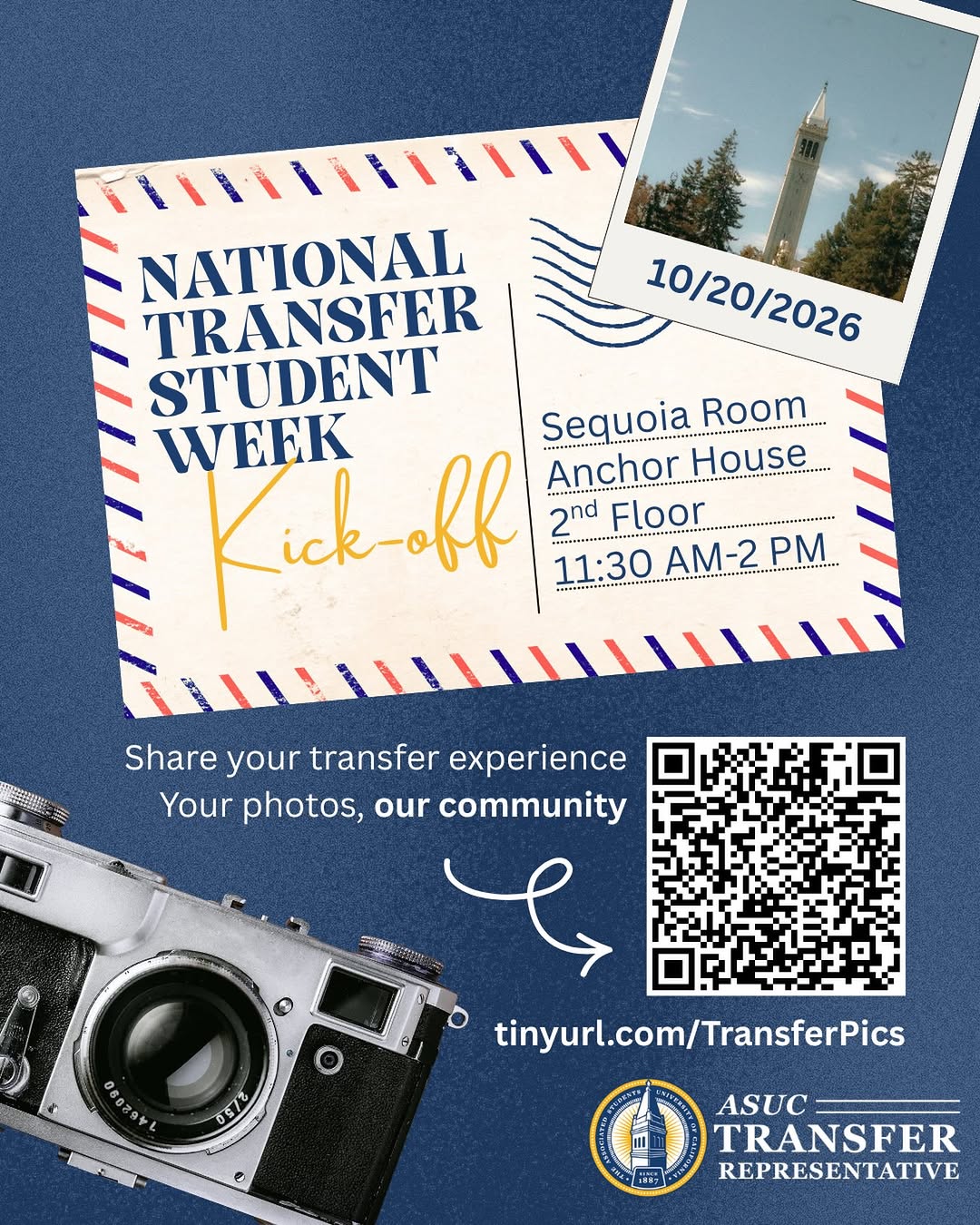 Bears! 🐻Join us this Tuesday at Anchor House to kickoff National Transfer Week!