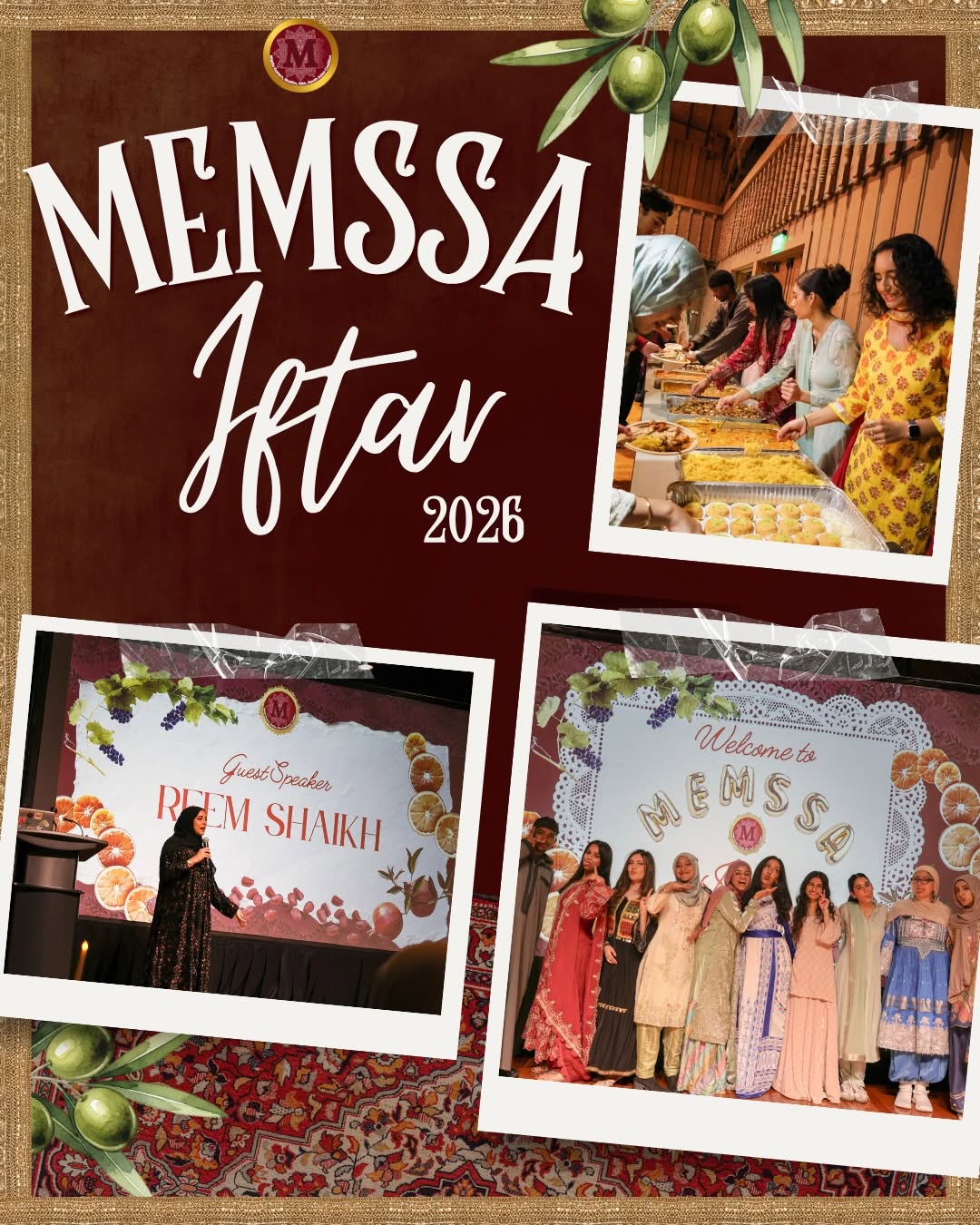 Thank you to all who attended our annual MEMSSA Iftar! 🌟 We hope you all enjoye