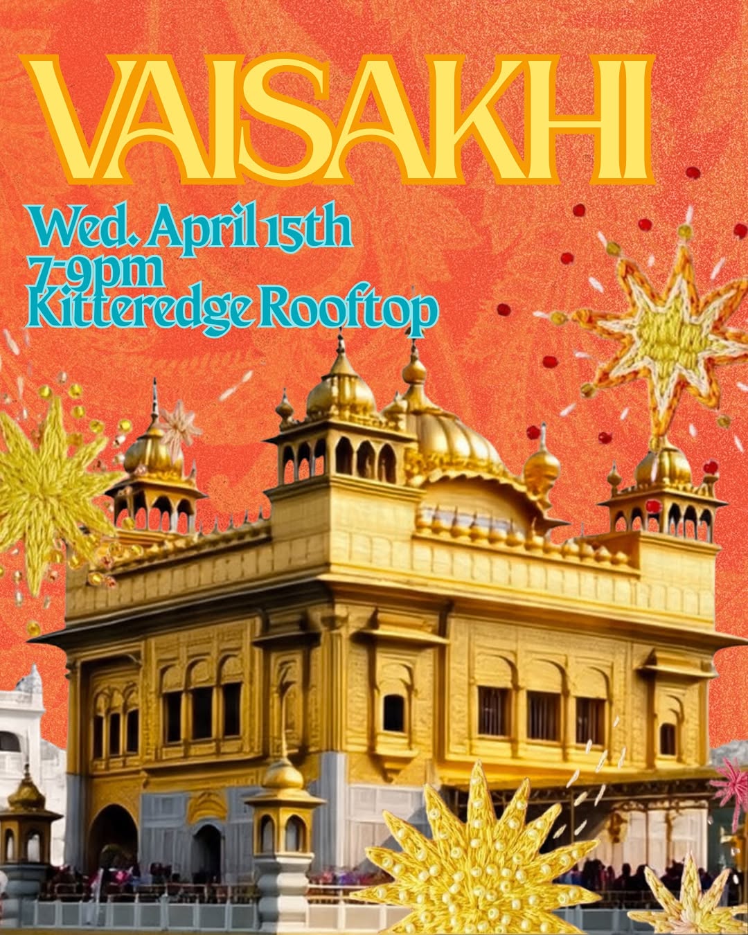 Celebrate Vaisakhi with us on the Kittredge Rooftop 🌼 Join MEMSSA, SSA, Punjabi