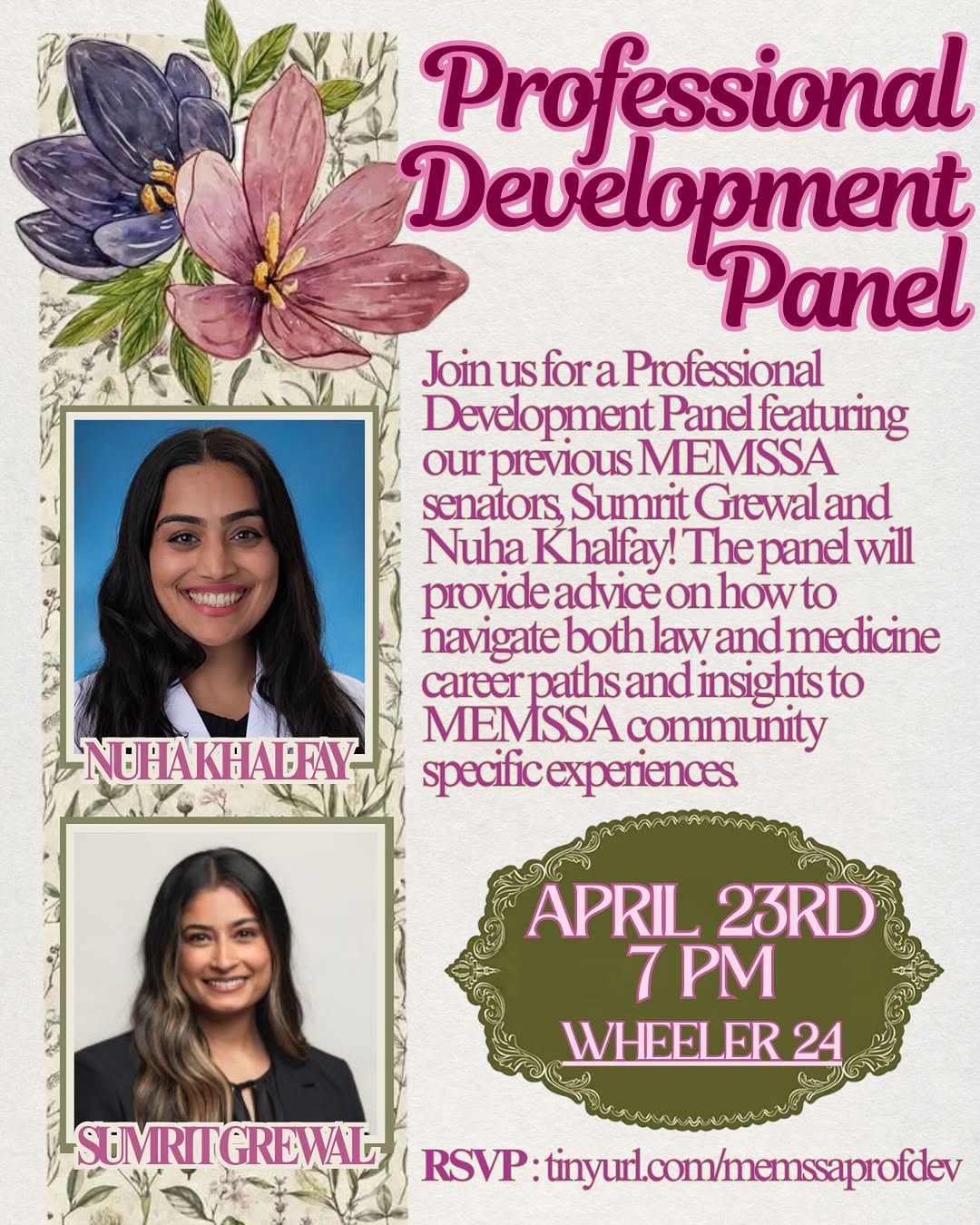 Join us at our Professional Development Panel for an inspiring conversation on c