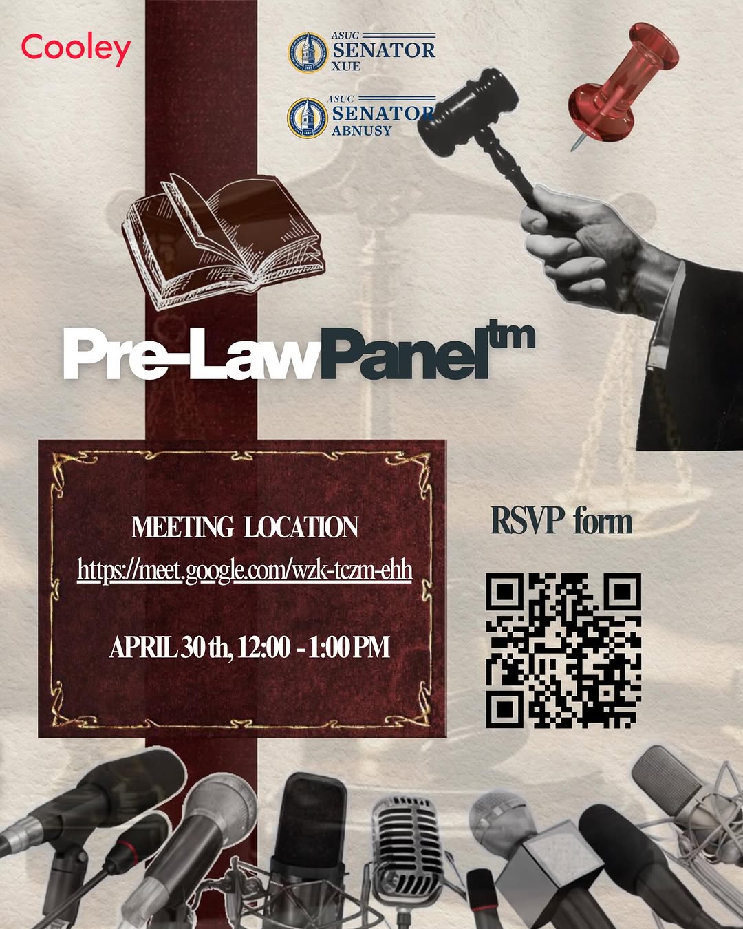 📢 Join us this Thursday 12-1PM for a pre-law panel with corporate and commercia