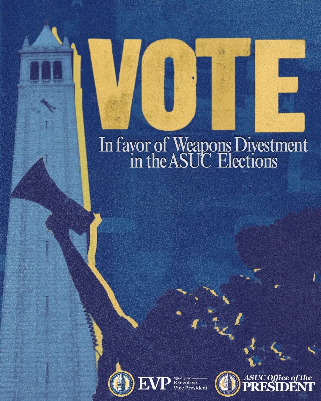 VOTE YES ON DIVESTMENT! 🗣️ 

This April 13th-15th, UC Berkeley students will ha