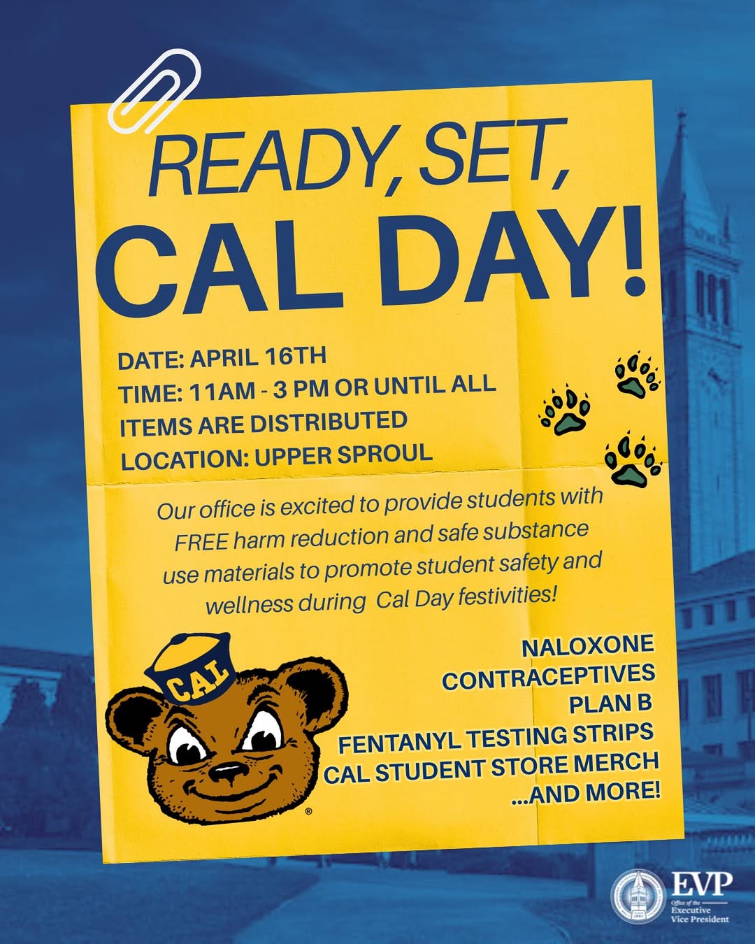 TOMORROW: Ready… Set… CAL DAY! 🚨🐻

Our office is ready to give you everything 