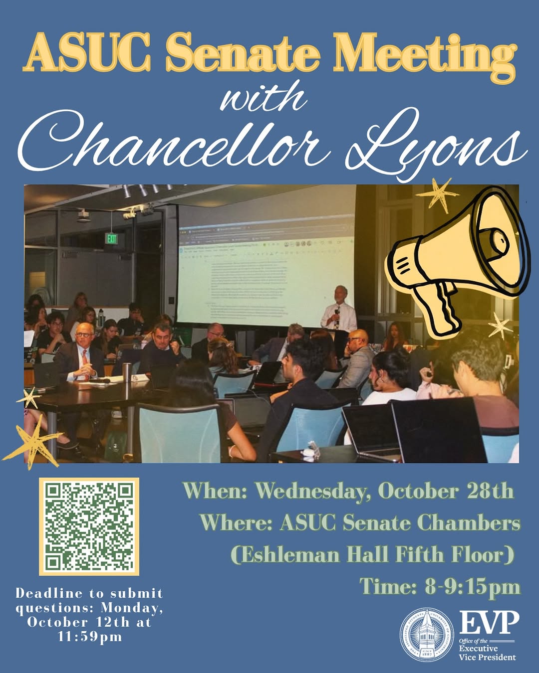 ASUC Senate Meeting with Chancellor Lyons