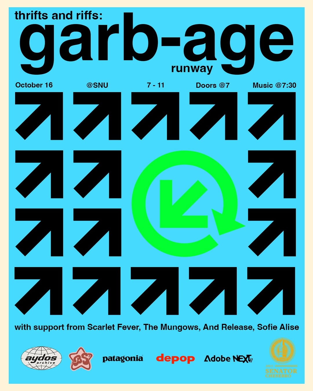 💥GARB-AGE RUNWAY IS BACK AND BETTER WITH FOUR FEATURED BANDS!💥🎸🎸🎸

We are T